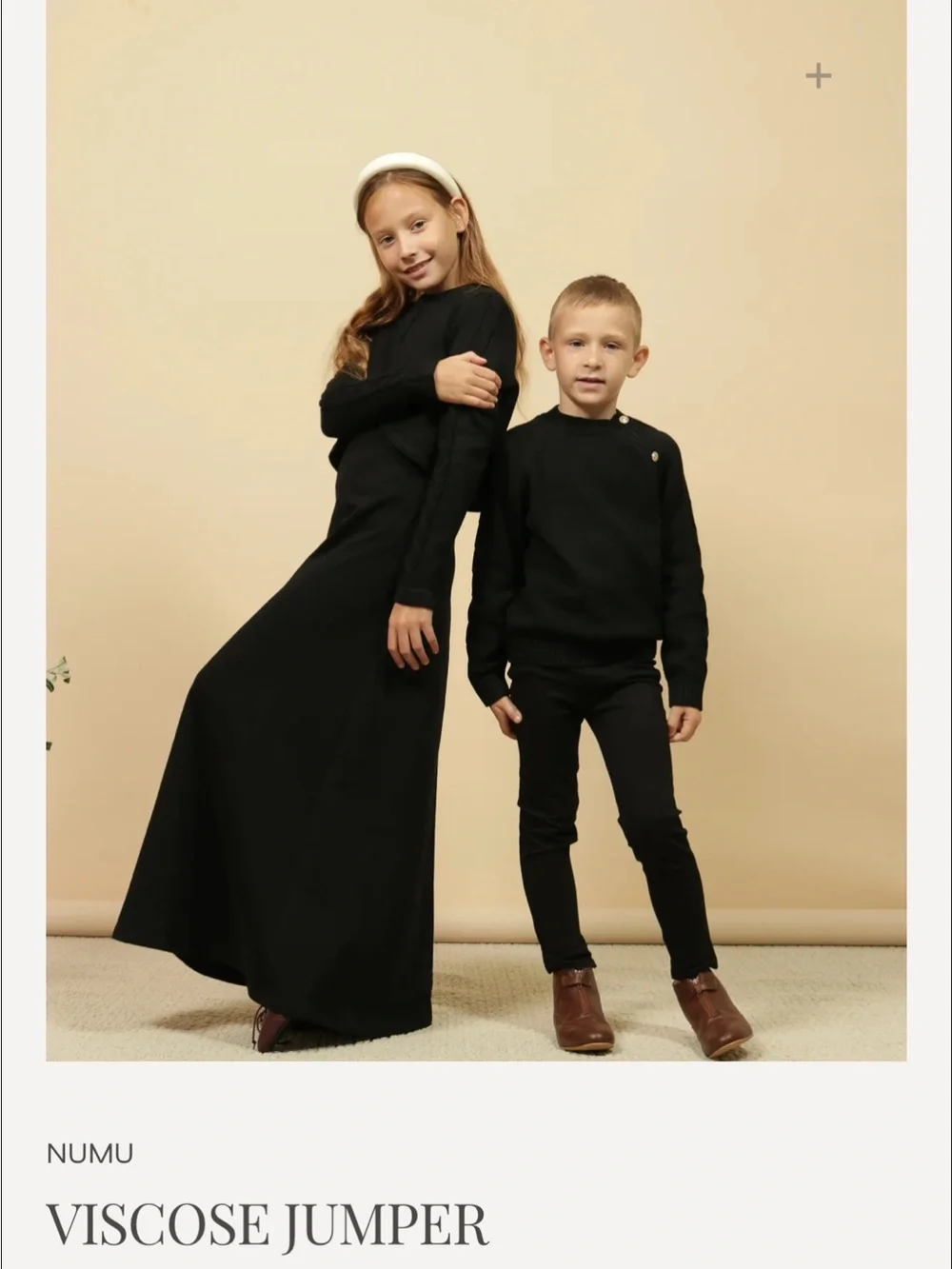 NUMU VISCOSE JUMPER black maxi dress Size 22